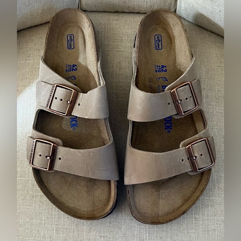 Birkenstock Arizona Tobacco Brown Sandals Men 9 Women 11 Brand New in Box